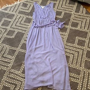 Forever 21 lavender chiffon dress shimmer under layer sz med